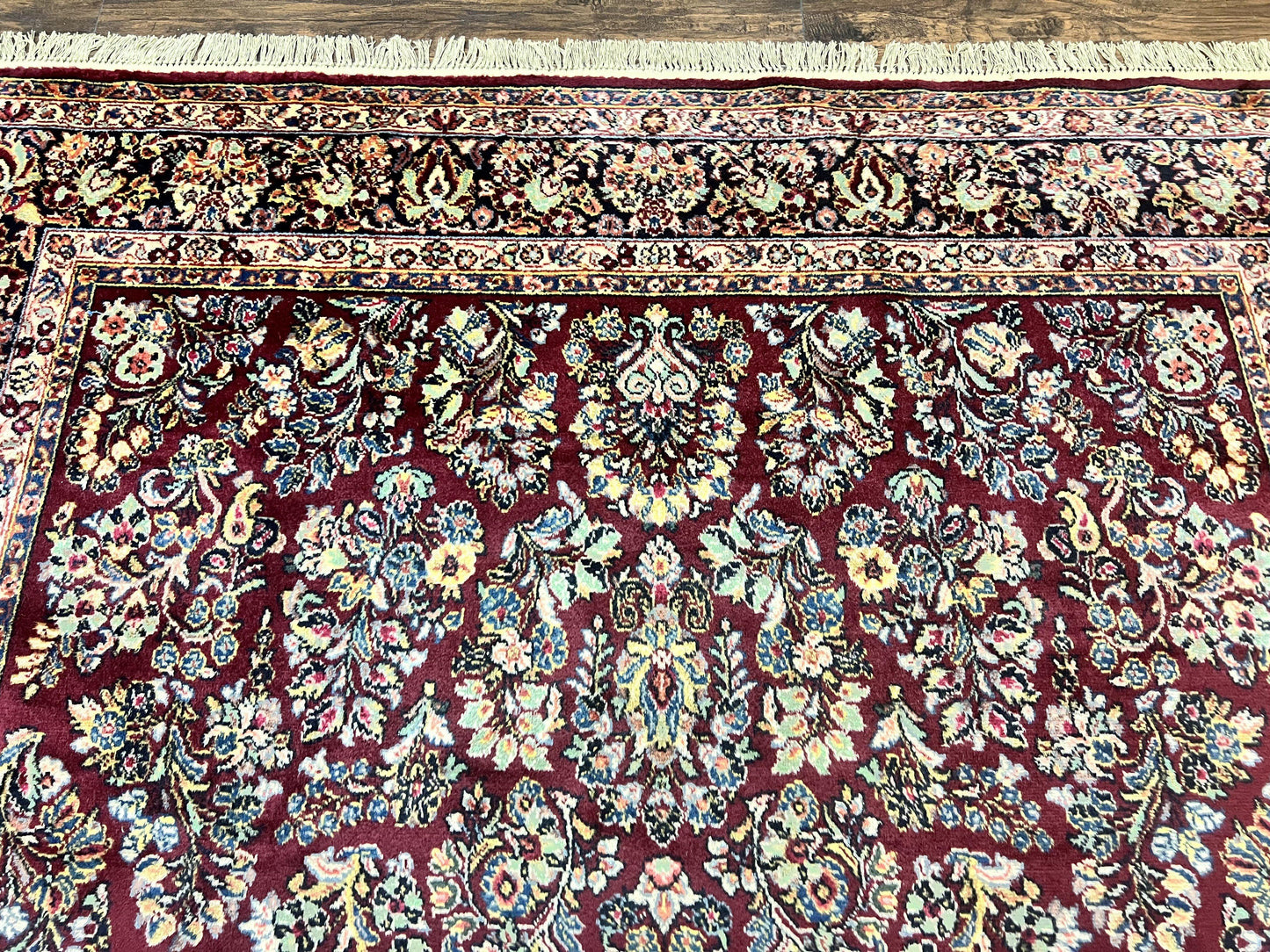 Karastan Rug 9x12 Red Sarouk #785, Wool Karastan Carpet, Discontinued Vintage, Original 700 Series, Karastan Area Rug - Nuvé