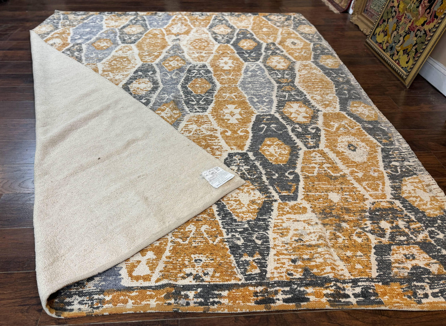 Handmade Contemporary Modern Indian Rug 8x10, Colorful - Nuvé