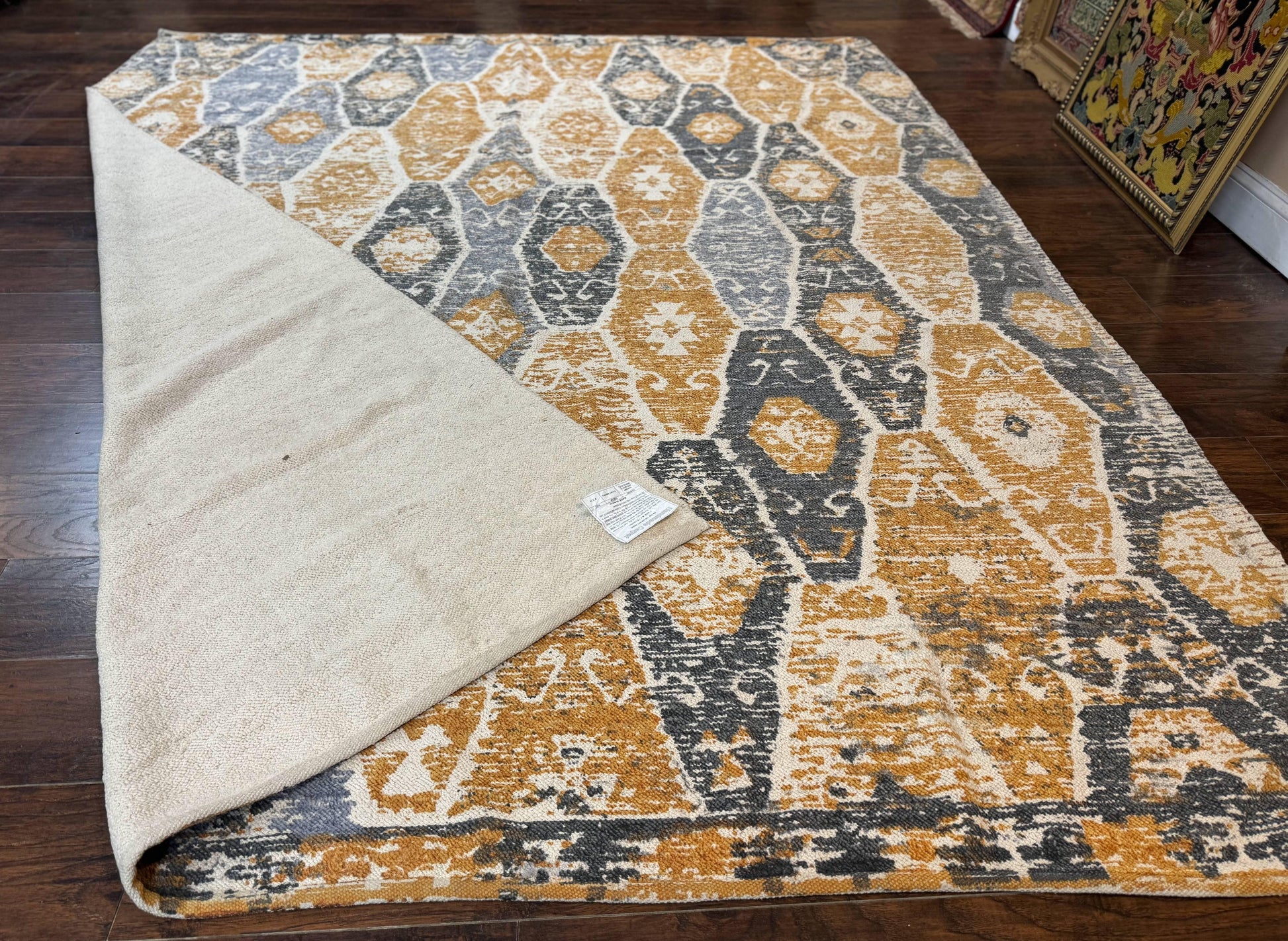 Handmade Contemporary Modern Indian Rug 8x10, Colorful - Nuvé