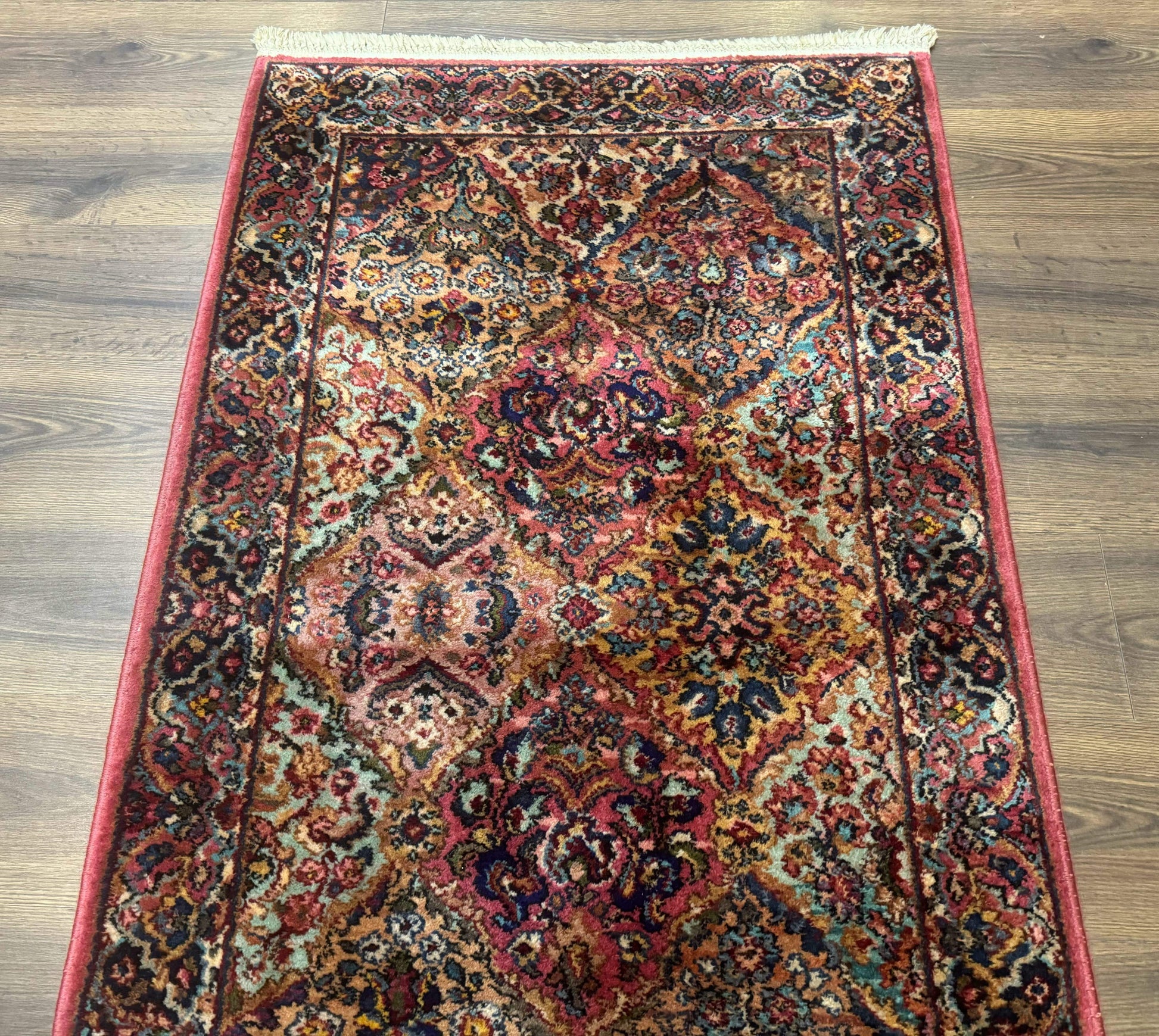 3x5 Karastan Multicolor Panel Kirman Rug #717, Wool Original 700 Series - Nuvé