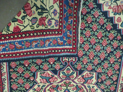 4' X 6' Vintage Handmade Turkish Flat weave Rug Tribal - Nuvé