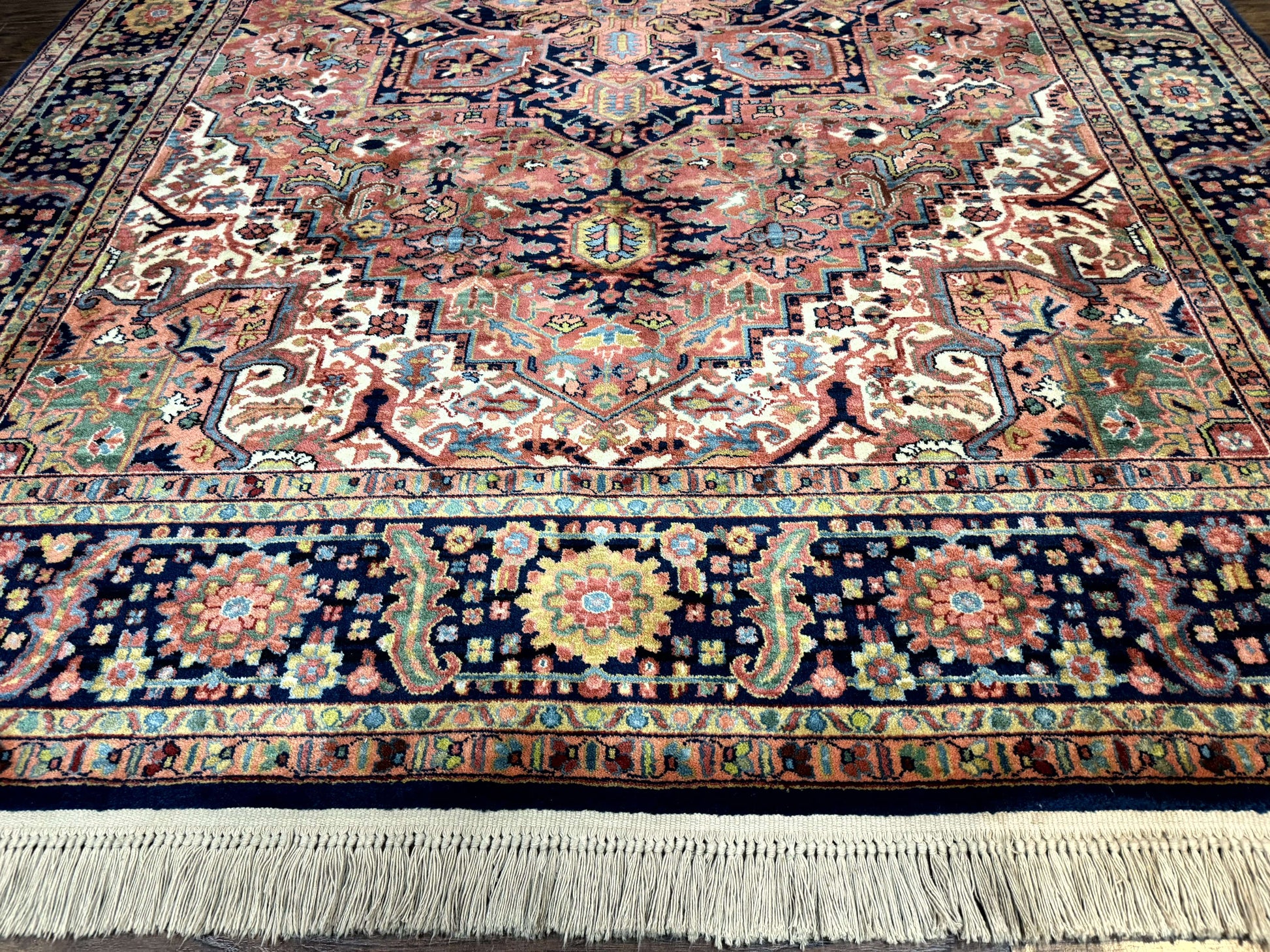 8.8 x 12 Karastan Heriz Rug #726, Vintage Wool Discontinued Carpet, Original 700 Series - Nuvé