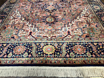 8.8 x 12 Karastan Heriz Rug #726, Vintage Wool Discontinued Carpet, Original 700 Series - Nuvé