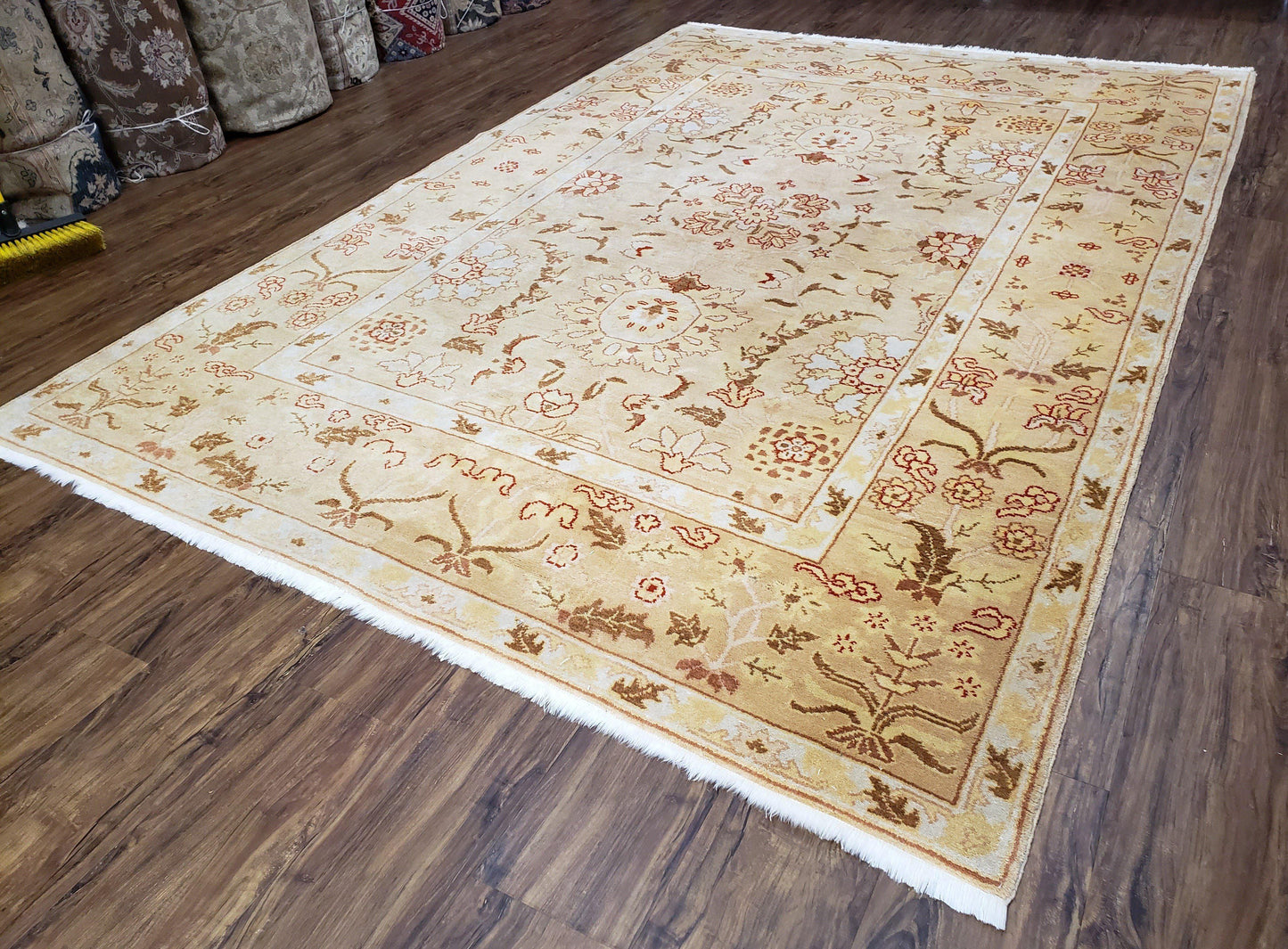 Vintage Turkish Oushak Area Rug 6x9, Wool Hand-Knotted - Nuvé
