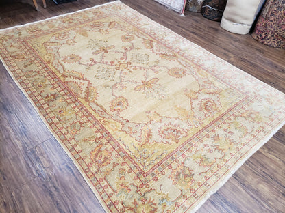 6x9 Turkish Oushak Rug, Wool Rug, Hand Knotted - Nuvé