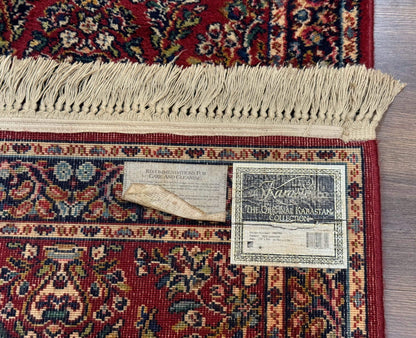 Karastan Runner Rug 2.6 x 8.6, Red Sarouk #785, Original 700 Series, Wool, Rare - Nuvé