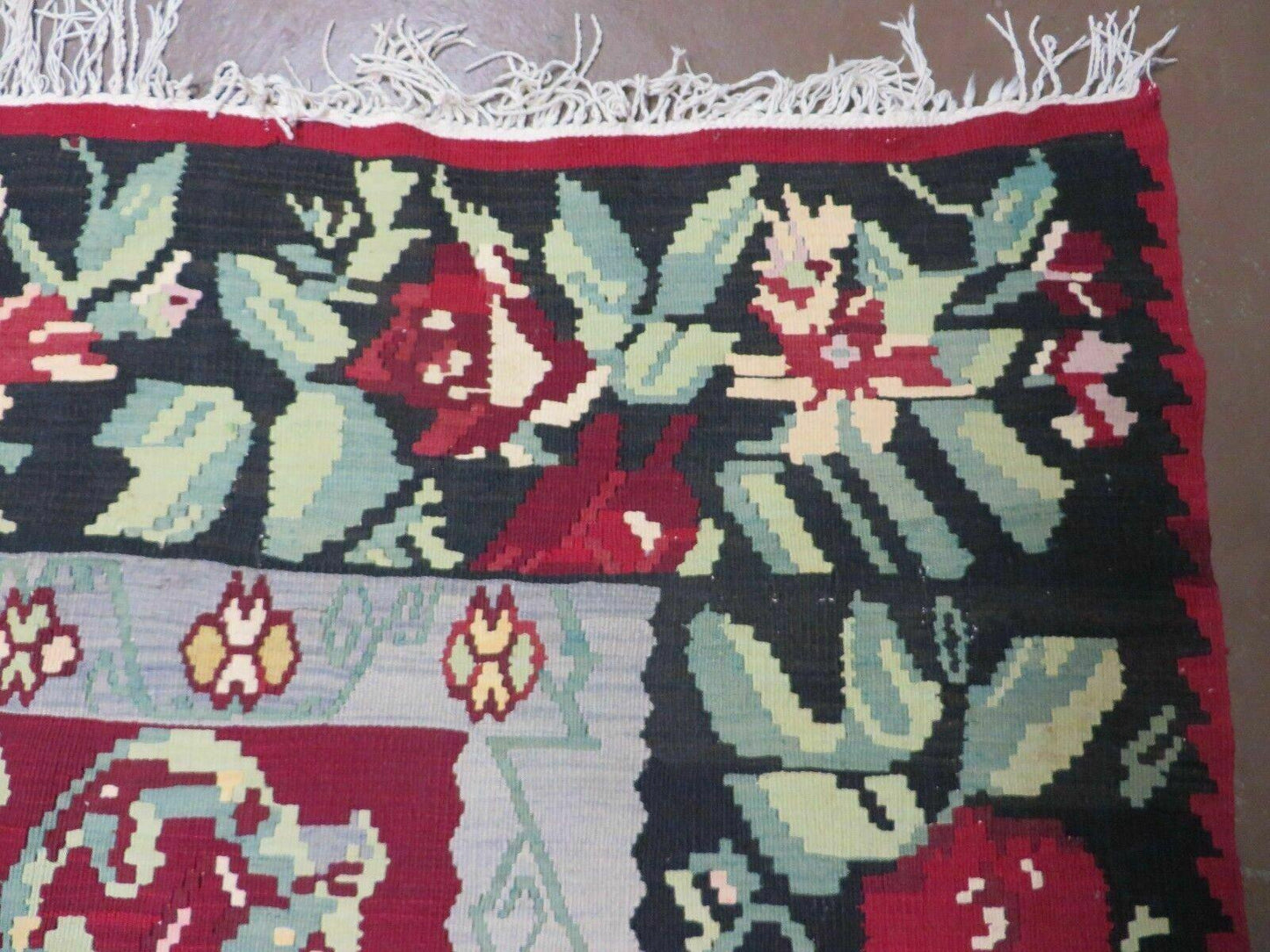 8' X 11' Karabagh Kilim Handmade Flat Weave Wool Rug Vegi Organic Dyes Nice - Nuvé