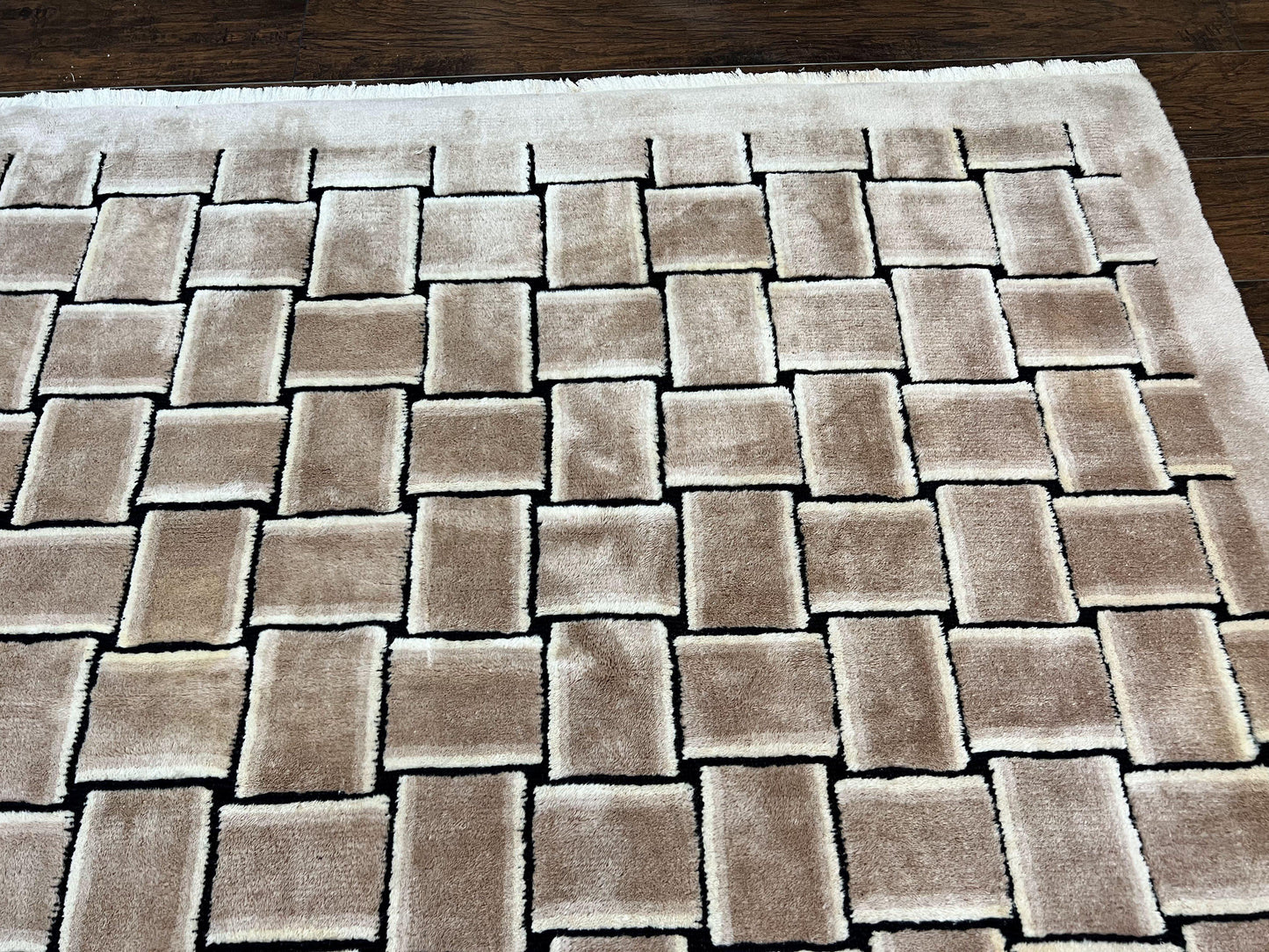 Tibetan Rug 9x12, Handmade, Wool, Modern Design - Nuvé