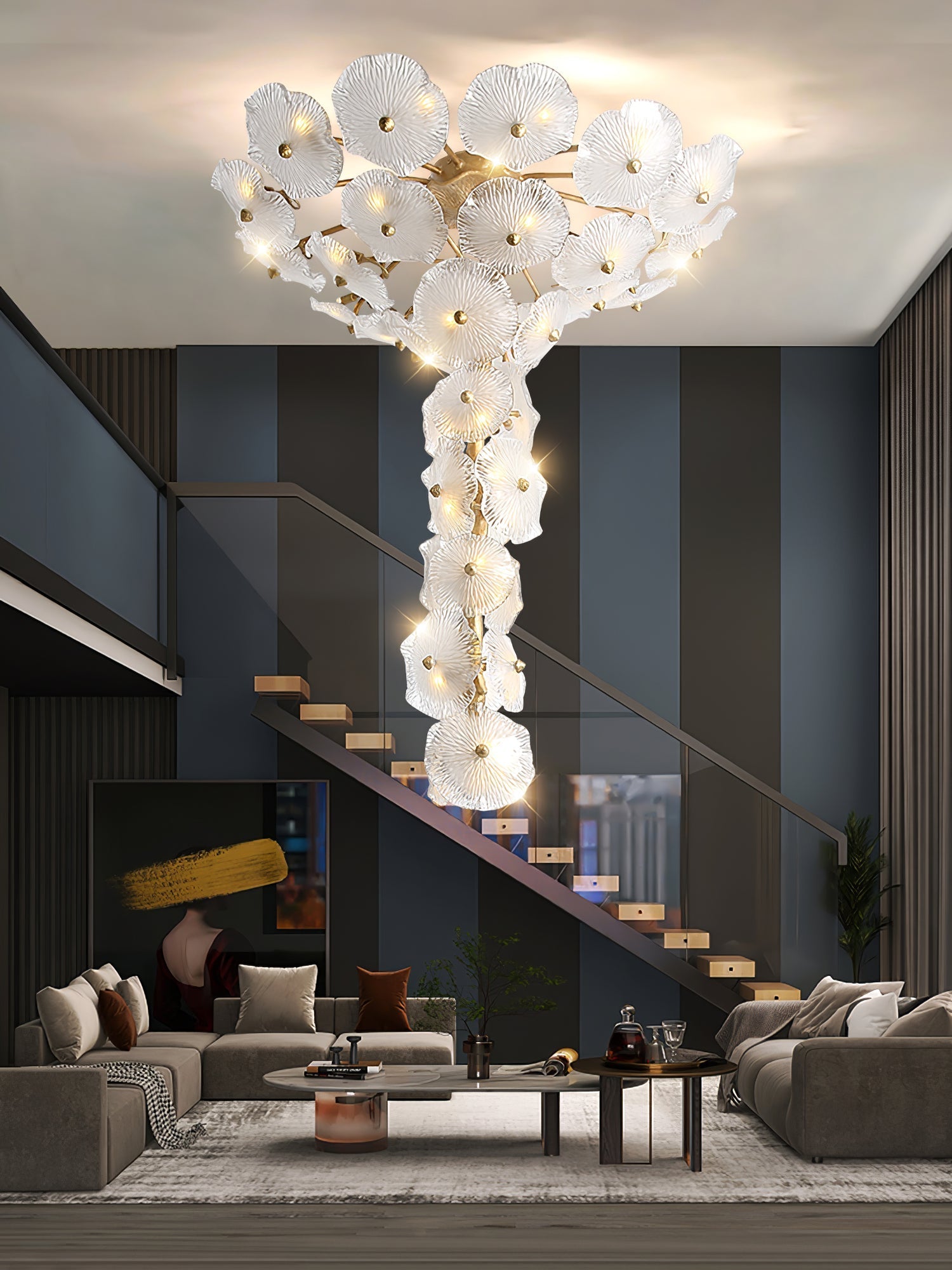 Nenufar Water Lily Chandelier - Nuvé