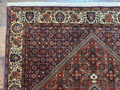 Persian Bidjar Rug 4x5, Fine 290 KPSI, Herati Pattern - Nuvé