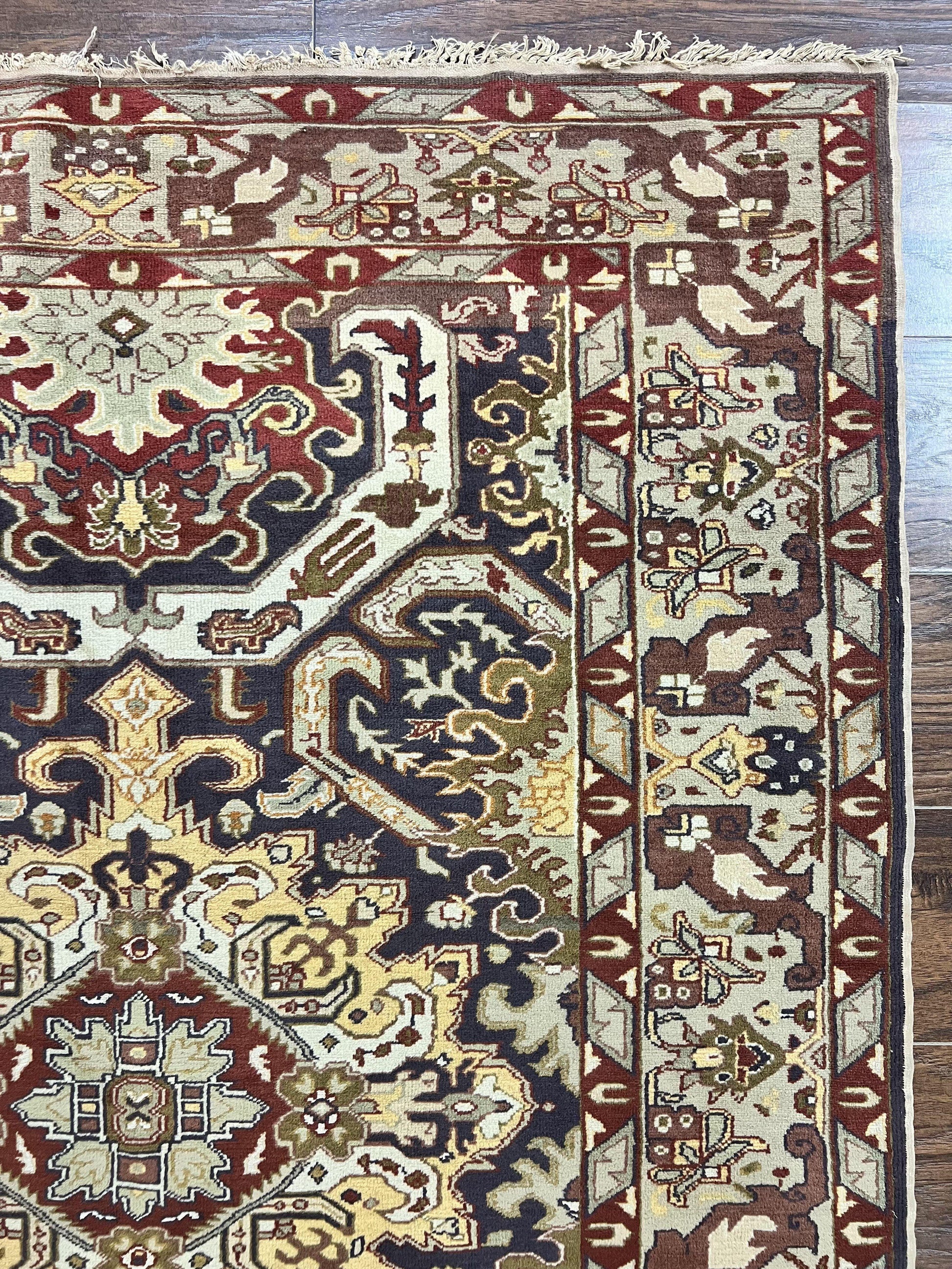 Antique Caucasian Rug, Kuba Seychour Rug, Handmade Wool Oriental Carpet, Azerbaijan Rug - Nuvé