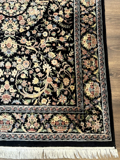 Sino Persian Rug 4x6, Very Fine 260 KPSI, Floral Medallion, Hand Knotted Wool Carpet - Nuvé