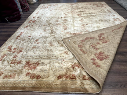 Chinese Aubusson Wool Rug 10x14, European Design, Thick Wool Pile - Nuvé