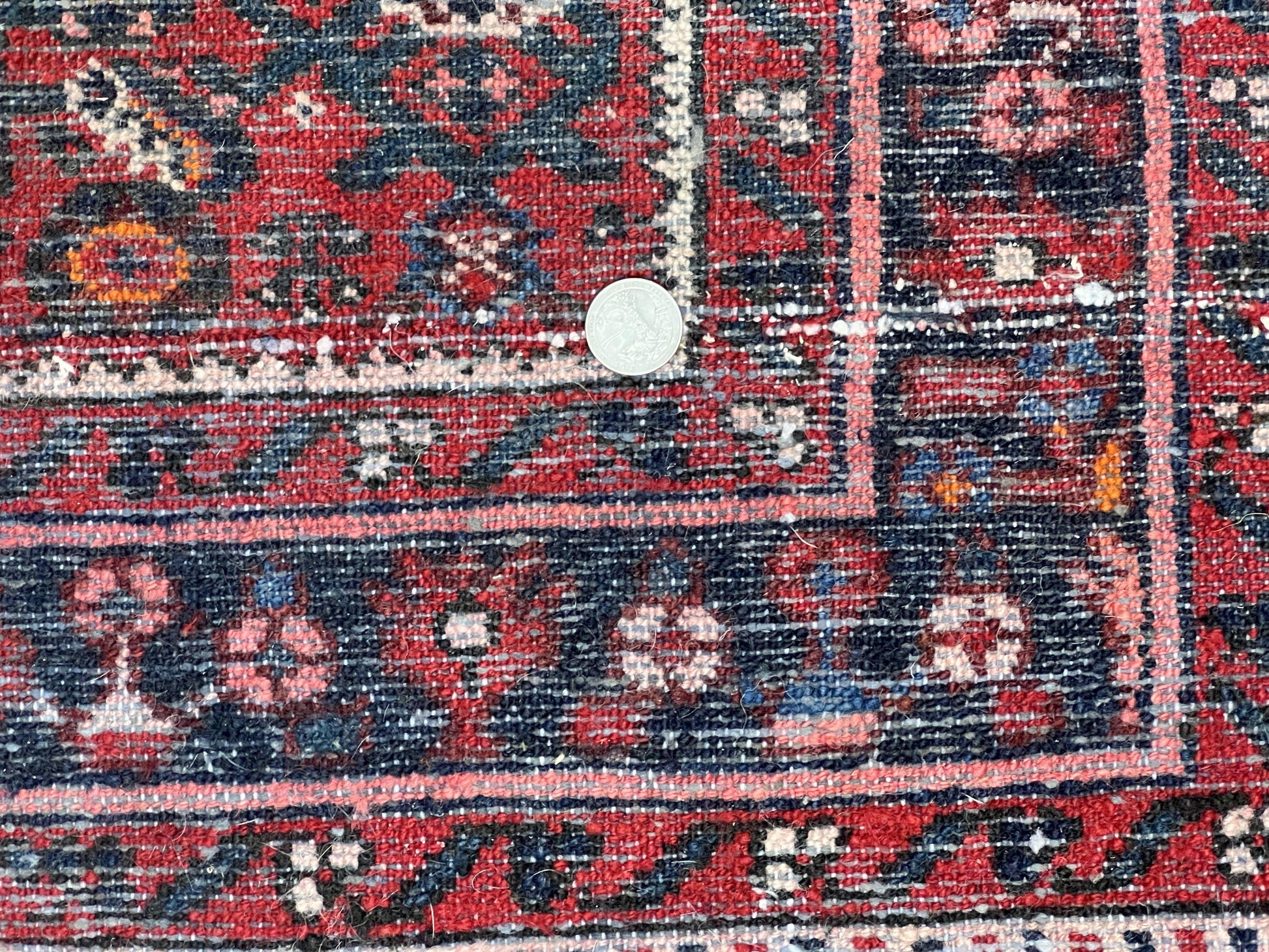 Long Persian Runner Rug 2.9 x 17, Red Handmade Wool Rug for Hallway, Antique Persian Carpet, 17ft Runner, Persian Hamadan Dargazine Rug - Nuvé
