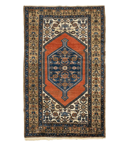 4' X 6' Antique Handmade Turkish Wool Rug Nice