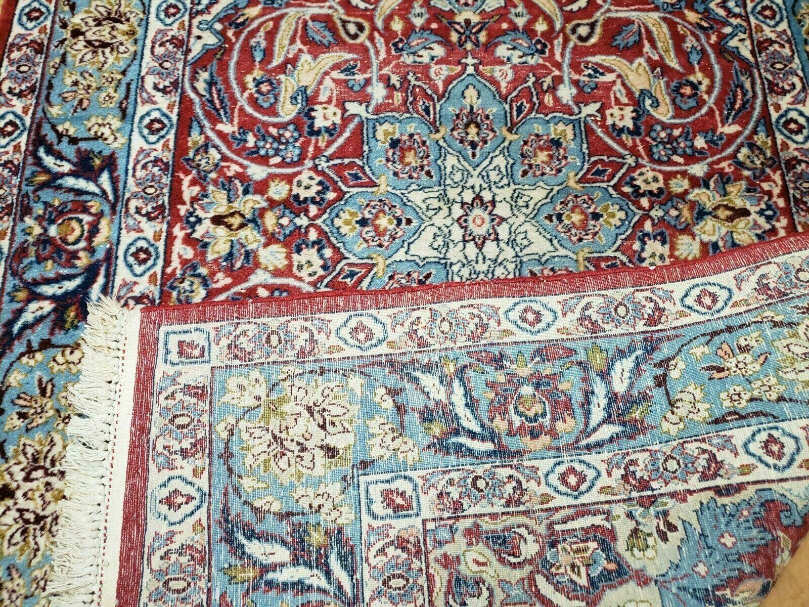 3' 5" X 5' 8" Vintage Handmade Turkish Wool Rug Carpet Vegetable Dyes Nice Red - Nuvé