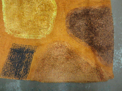 4' X 6' Modern Handmade Hooked Rug Wool Abstract Nice - Nuvé