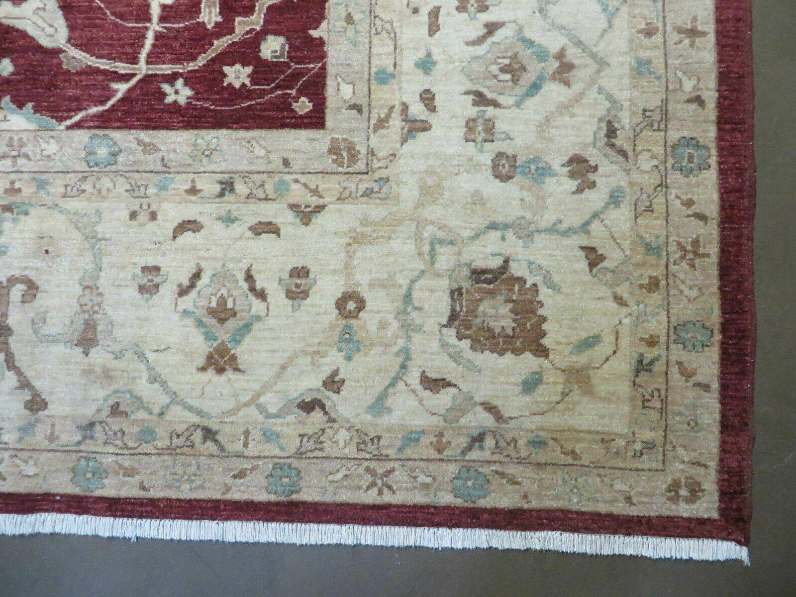 10' X 14' Vintage Handmade PESHAVAR CHOBI Pakistani Agra Wool Carpet Nice - Nuvé