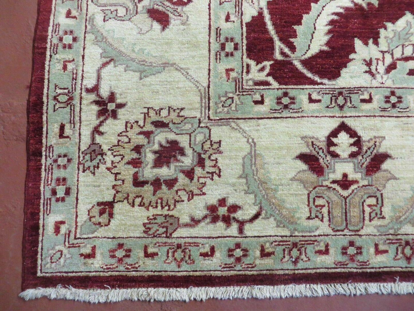 8' X 10' Vintage Fine Handmade Peshawar Agra Chobi Rug - Nuvé