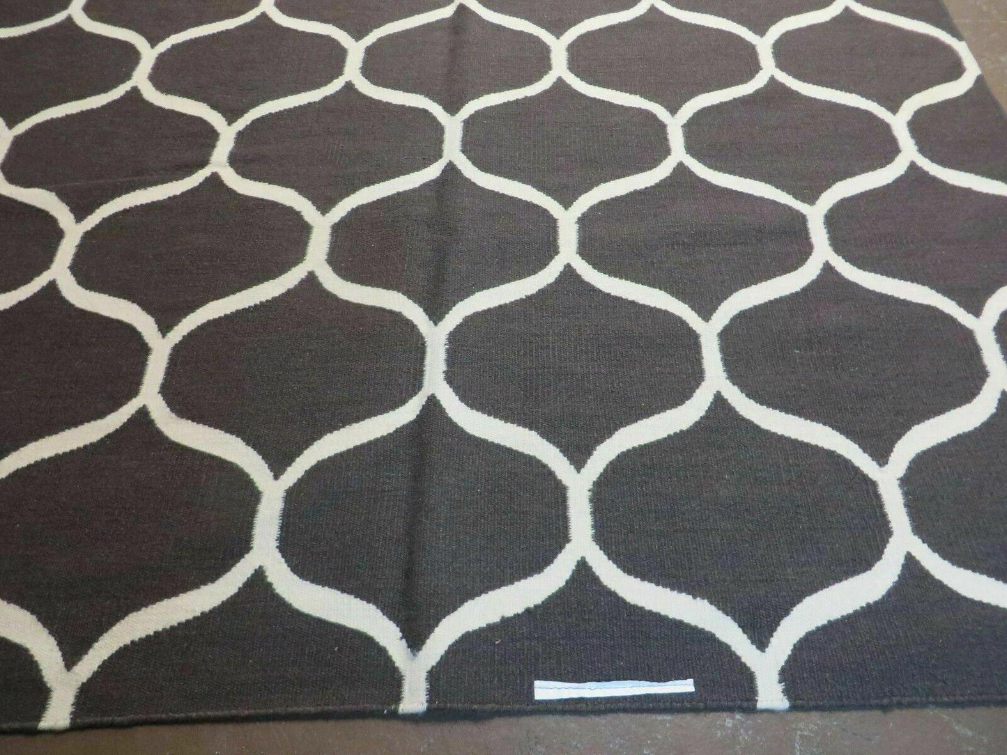 5' X 8' Modern Contemporary Hand Made Flat Weave Wool Rug Veg Dyes Nice - Nuvé