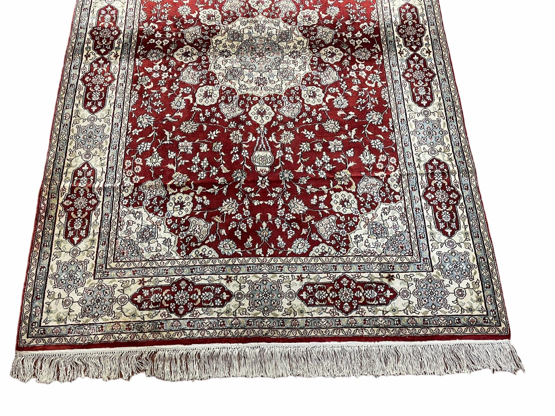4' X 6' Vintage Fine Handmade Chinese Oriental Silk Rug 400 KPSI Wow - Nuvé