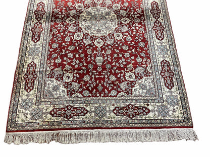 4' X 6' Vintage Fine Handmade Chinese Oriental Silk Rug 400 KPSI Wow - Nuvé