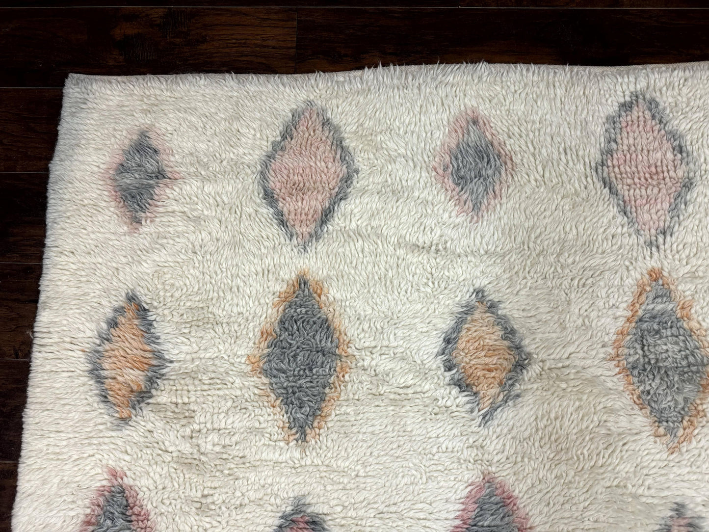Large Modern Contemporary Indian Shag Rug 11x14, Ivory, Handmade Wool Carpet - Nuvé