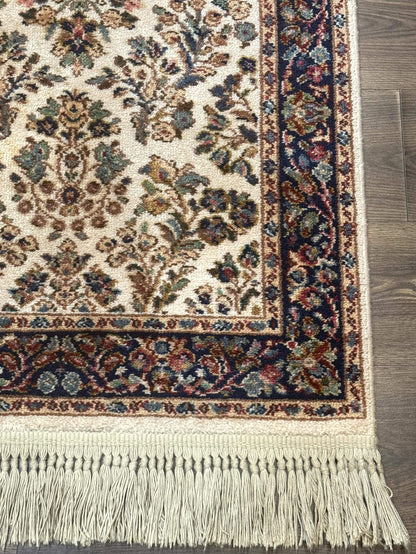 Karastan Rug 2x4, Ivory Sarouk #760, Vintage Wool Small Karastan Carpet, Original 700 Series, Discontinued - Nuvé