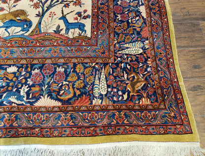 Antique Persian Kashan Tree of Life Rug 10x13 - Nuvé
