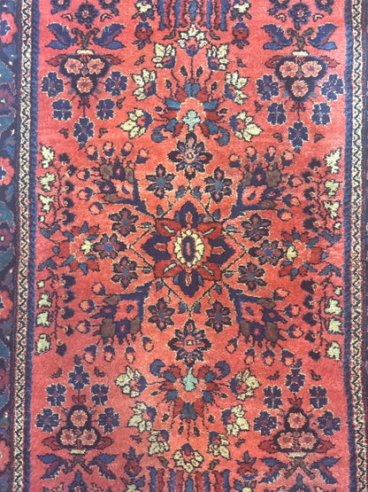 Antique Persian Sarouk Rug 2x4, Red, Fine 260 KPSI - Nuvé