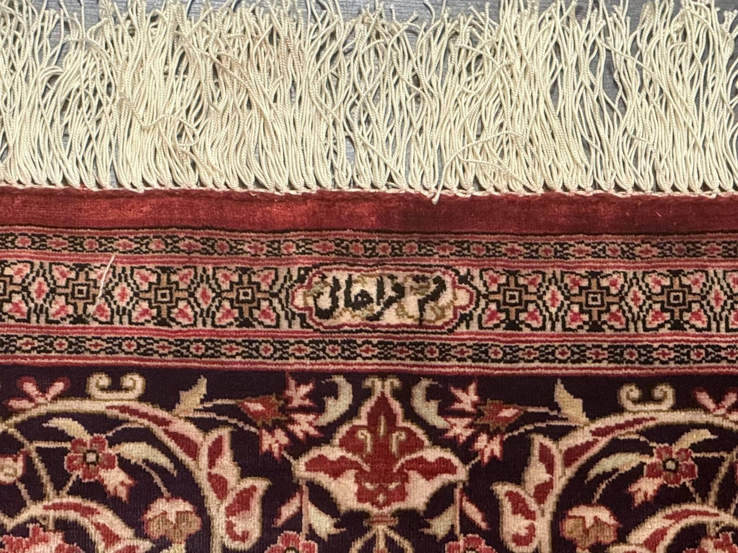 Magnificent Persian Qum Silk Rug 3x5, Exceptionally Fine 780 KPSI, Signed, Rare - Nuvé