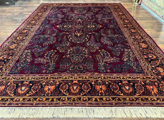 Antique Karastan Rug 8.6 x 12, Wool Pile, Vintage Discontinued Karastan Sarouk Lanamar - Nuvé