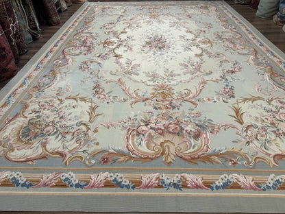 Palace Size Aubusson Rug 11x16, Large Aubusson Carpet - Nuvé
