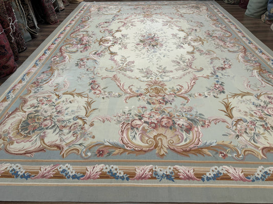 Palace Size Aubusson Rug 11x16, Large Aubusson Carpet - Nuvé