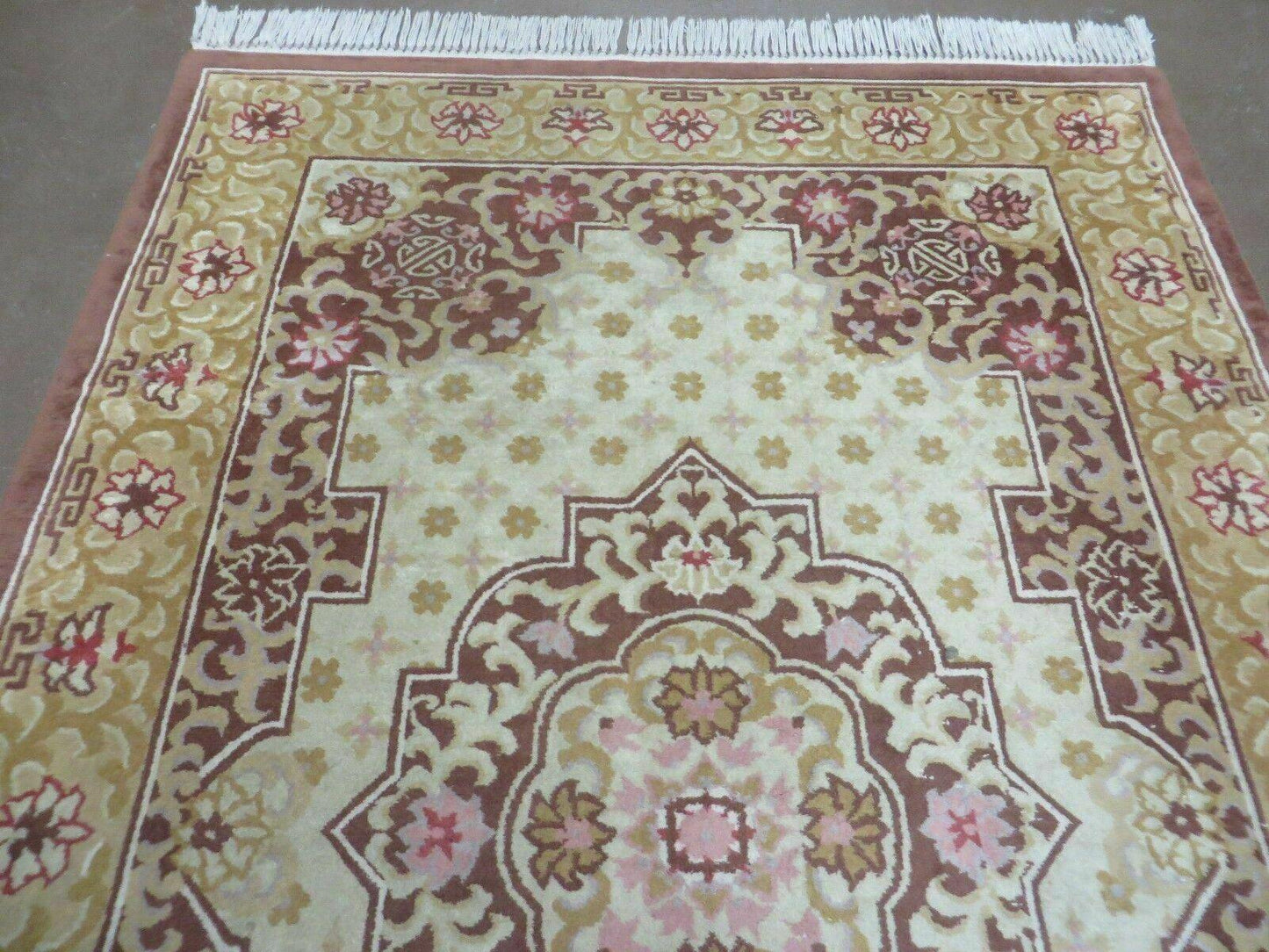 Vintage Chinese Wool Rug 4x6 - Nuvé