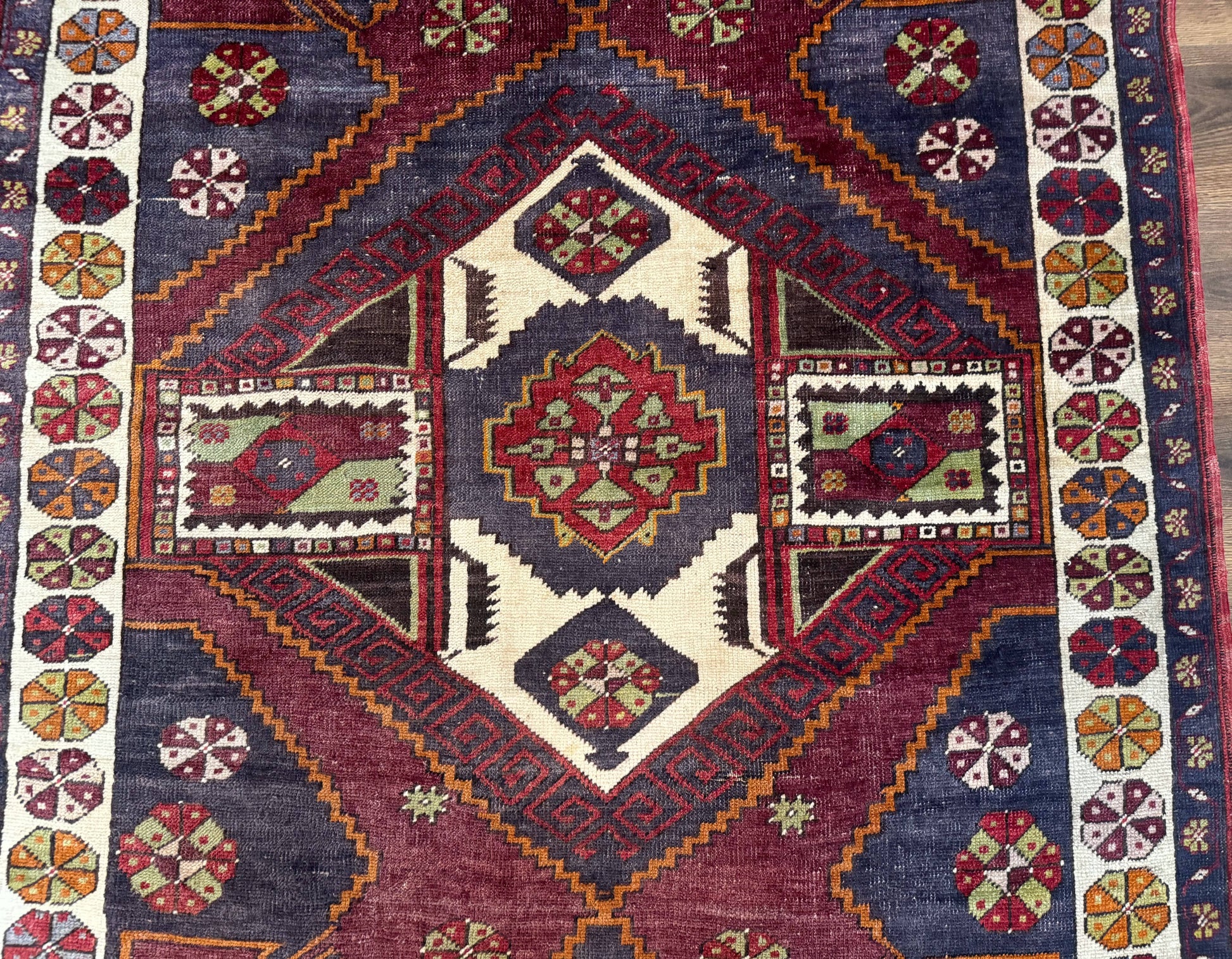 Turkish Kazak Rug 5x7, Geometric - Nuvé
