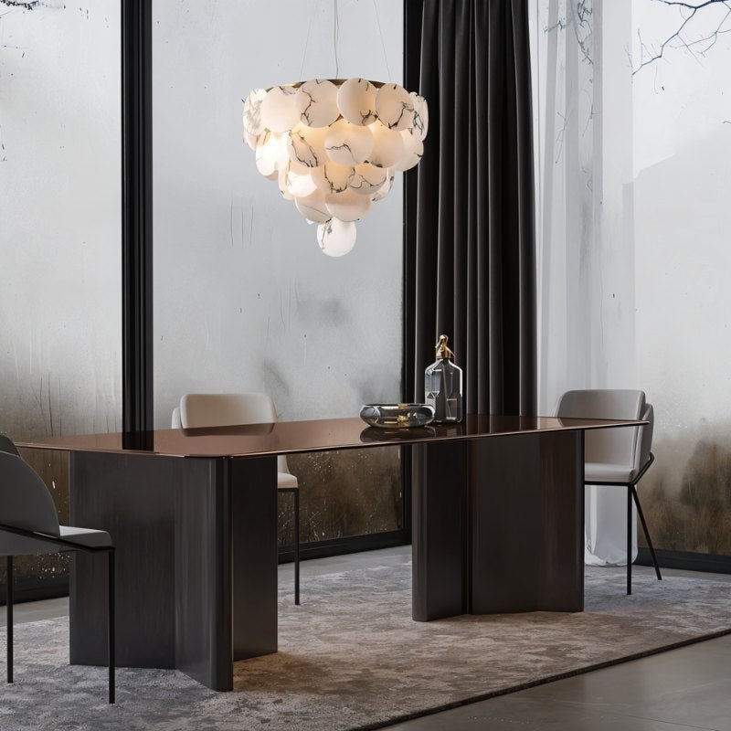 Caelum Alabaster Chandelier Light - Nuvé