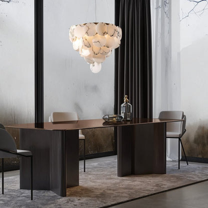 Caelum Alabaster Chandelier Light - Nuvé
