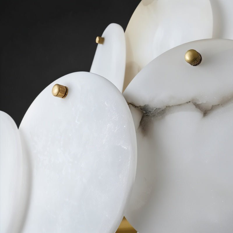 Caelum Alabaster Chandelier Light - Nuvé