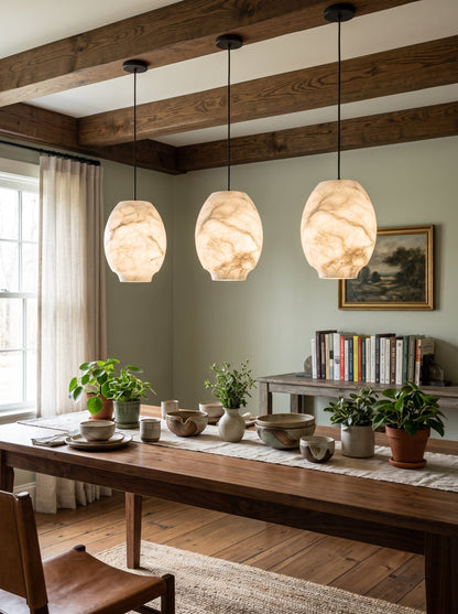 Cocoon Alabaster Chandelier