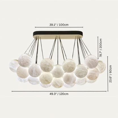 Cantus Alabaster Chandelier - Nuvé