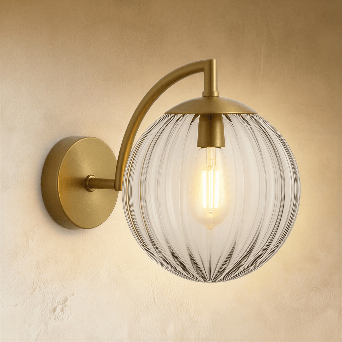 Carissa wall lamp by Residence Supply featuring a sleek design with a circular shade and modern finish for stylish wall lighting.