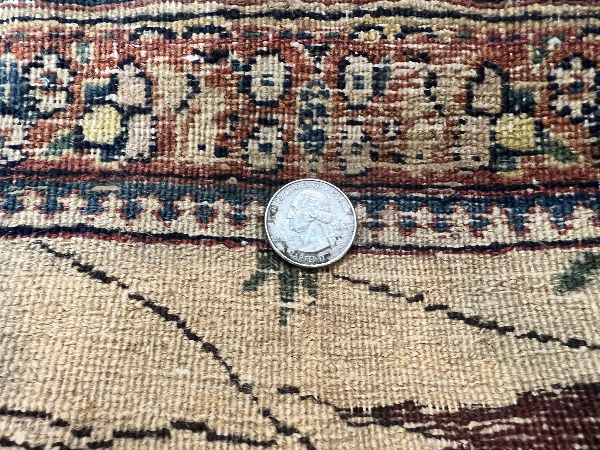 Antique Persian Kirman Rug 2 x 2.5, Small Hand Knotted Wool Carpet, Lavar Rug, Shepherd with Ram Pictorial Rug #1 - Nuvé