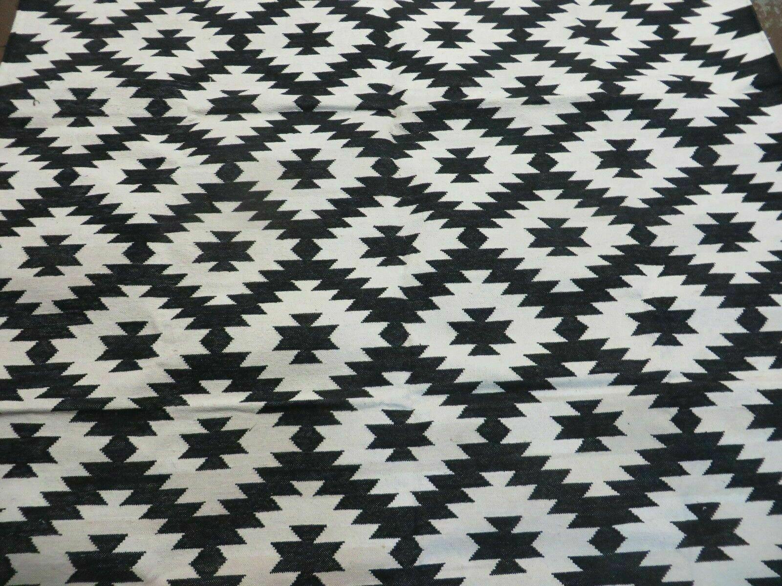4' X 6' Hand Woven Wool Rug Contemporary Kilim Dhurrie Modern Oriental Area Rug - Nuvé