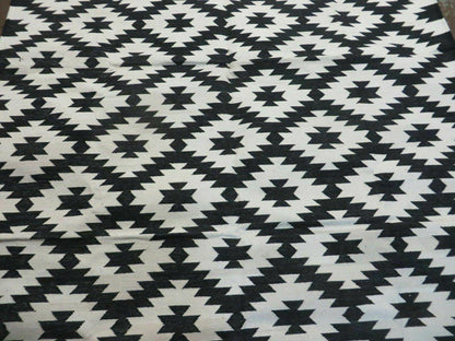 4' X 6' Hand Woven Wool Rug Contemporary Kilim Dhurrie Modern Oriental Area Rug