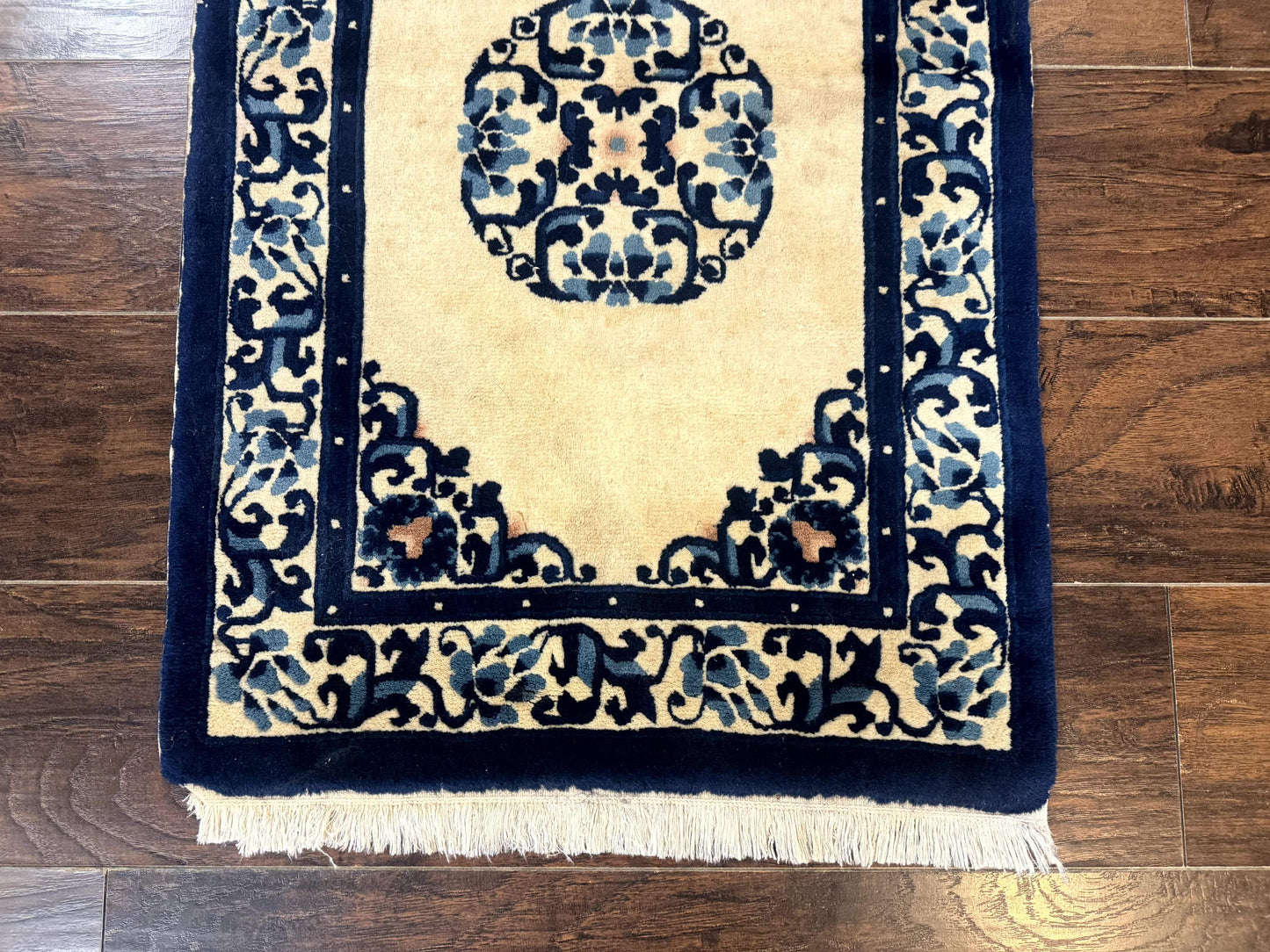 Chinese Peking Rug 2x3, Small Wool Chinese Carpet, Art Deco Rug - Nuvé