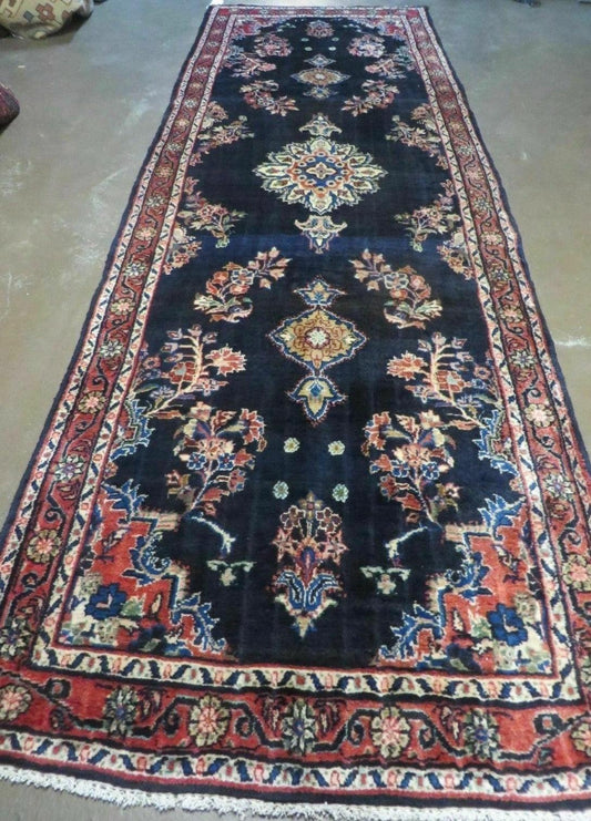 Persian Runner Rug 4x11, Navy Blue Antique Lilihan Runner - Nuvé