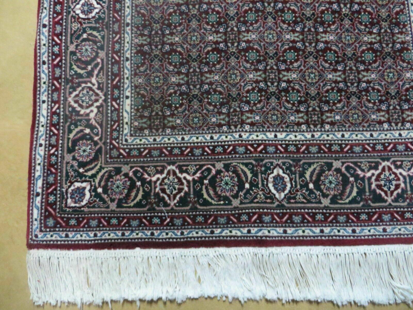 3' X 5' Vintage Fine Handmade Indian Amritsar Wool Silk Rug Nice - Nuvé