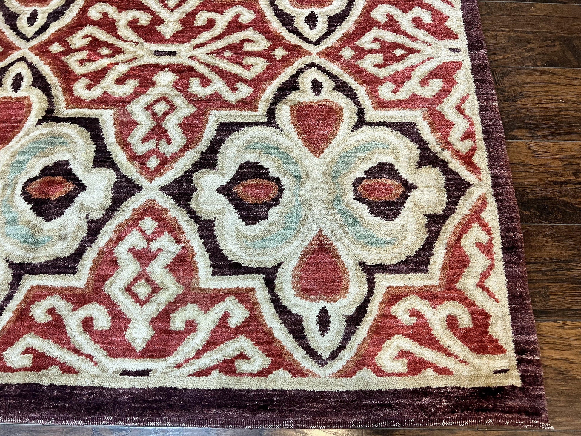 Portuguese Rug 9x12, Vintage Carpet, Handmade Wool Rug - Nuvé