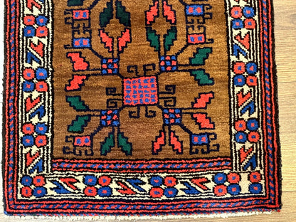 Small Persian Baluchi Rug, Tribal Rug, Brown, Multicolor - Nuvé